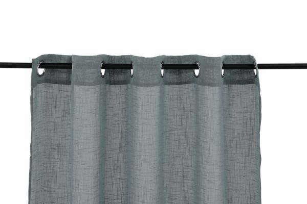 Imagine Cu Kaya Curtain Poliester/faux in - Gri - 140*290 - Cu capse