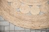 Imagine Elis 100% jute - 200*200- -Round-Natural dark