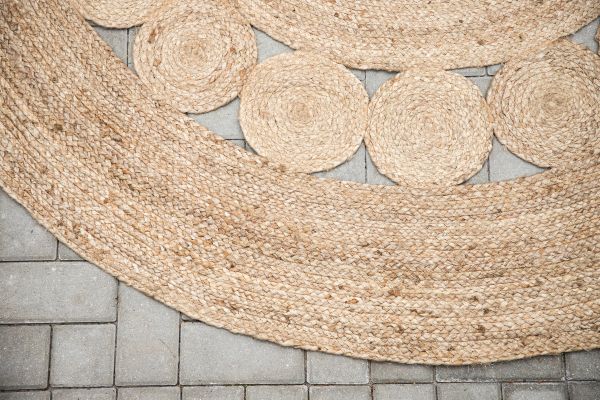 Imagine Elis 100% jute - 200*200- -Round-Natural dark