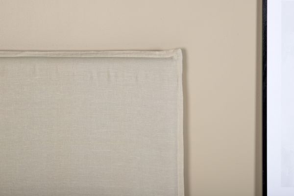 Imagine Vă rugăm să traduceți complet: Signe Headboard cover Linen - Beige - 180*140