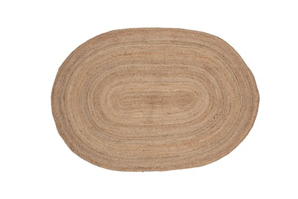 Imagine Covorul Oliver din jut 100% - 300 * 200- -Oval-Natural dark