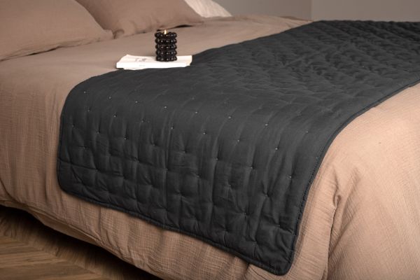 Imagine Sally Bedspread Microfiber - Antracit / - 180*80