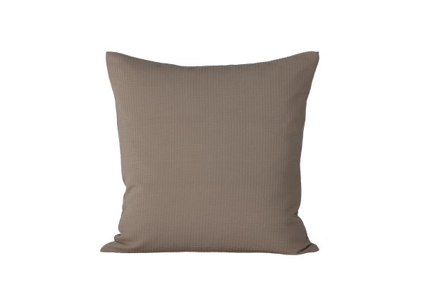 Imagine Vă rugăm să traduceți complet Celine Cushion Cover Poly Waffle - Gri deschis 50x50