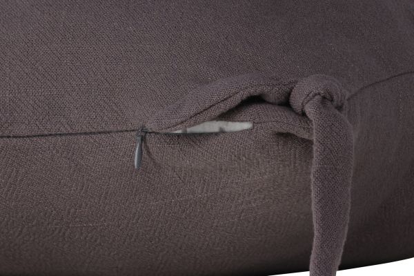 Imagine Vă rugăm să traduceți complet Nora Cushion Cover Linen Viscouse - Dark Grey 40x40