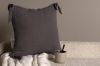 Imagine Vă rugăm să traduceți complet Nora Cushion Cover Linen Viscouse - Dark Grey 40x40