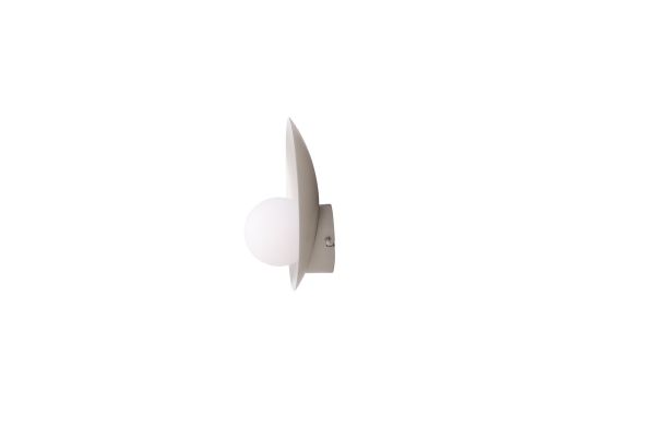 Imagine Vă rugăm să traduceți complet Le Havre Wall Lamp - Light grey / White glass