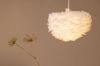 Imagine Nicola - Small Pendant Lamp - White / White artificial feather