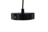 Imagine Lampa pendant Nicola - X-Large - Negru / Gri cu pene artificiale