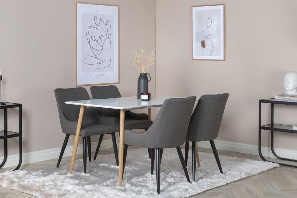 Imagine Vă rugăm să traduceți complet Plaza - Dining Chair 2-pack - Black/Dark Grey Ersätts av 27700-558