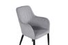 Imagine Vă rugăm să traduceți complet: Comfort Dining Chair - Black Legs / Light Grey Cordutoy