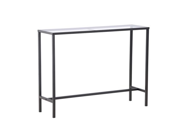 Imagine Dipp Side Table - Black  / Clear glass