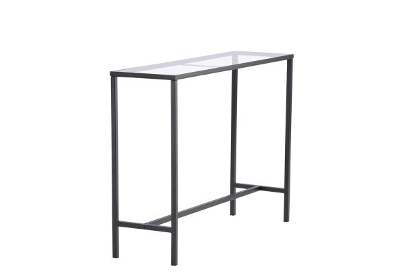 Imagine Dipp Side Table - Black  / Clear glass