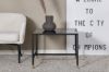 Imagine Dipp Square Sofa Table - 60*60*48 - Black / Brass