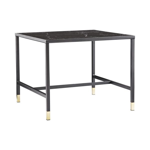 Imagine Dipp Square Sofa Table - 60*60*48 - Black / Brass