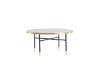 Imagine Bubbles Sofa Table ø98 - Brass / Pressed Glass