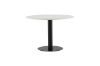 Imagine Masa de dining Razzia 106cm - Terazzo alb / Negru