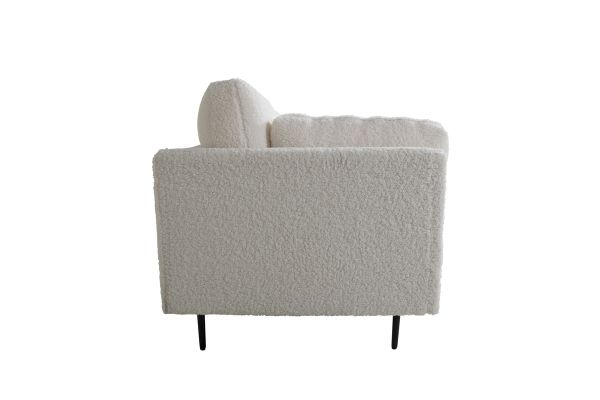 Imagine Sofa cu 3 locuri Boom - Material Teddy Alb