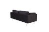 Imagine Sofa cu 3 locuri Boom - Catifea - Negru