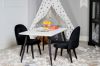 Imagine Scaun de dining Velur XXS - Velur negru