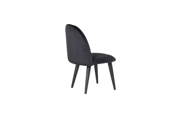 Imagine Scaun de dining Velur XXS - Velur negru