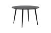 Imagine Masa de Dining Dipp - 115cm - Furnir negru / Picioare complet negre