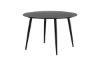 Imagine Masa de Dining Dipp - 115cm - Furnir negru / Picioare complet negre