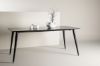 Imagine Masa de dining Dipp - 180*90cm - Furnir negru / picioare negre