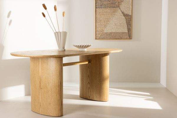 Imagine Masa de dining Isolde 180*75 - Natural / MDF natural