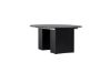 Imagine Masa de dining extensibilă Matilda φ130/180 - Negru / MDF cu furnir