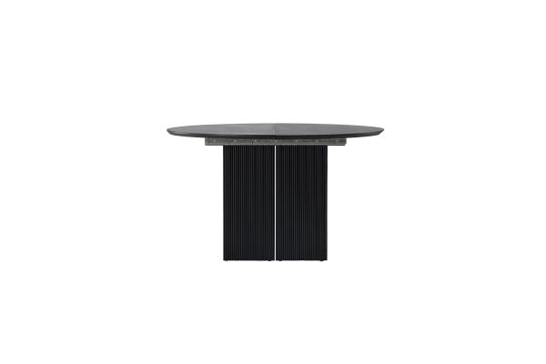 Imagine Masa de dining extensibilă Matilda φ130/180 - Negru / MDF cu furnir