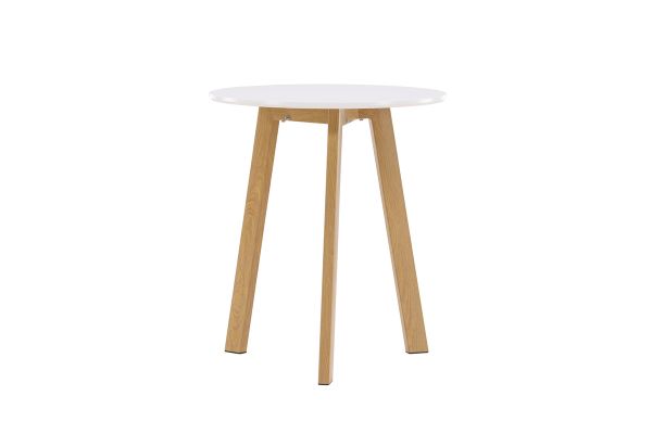 Imagine Masa de dining Leonora φ65 - Aspect de stejar alb / MDF alb