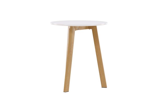 Imagine Masa de dining Leonora φ65 - Aspect de stejar alb / MDF alb