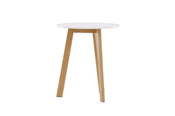 Imagine Masa de dining Leonora φ65 - Aspect de stejar alb / MDF alb