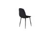 Imagine Set de 2 scaune de dining Polar Diamond - picioare negre - catifea neagra