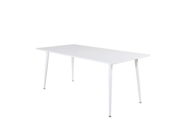 Imagine Masa de dining Polar de 180 cm - Blat alb / Picioare albe