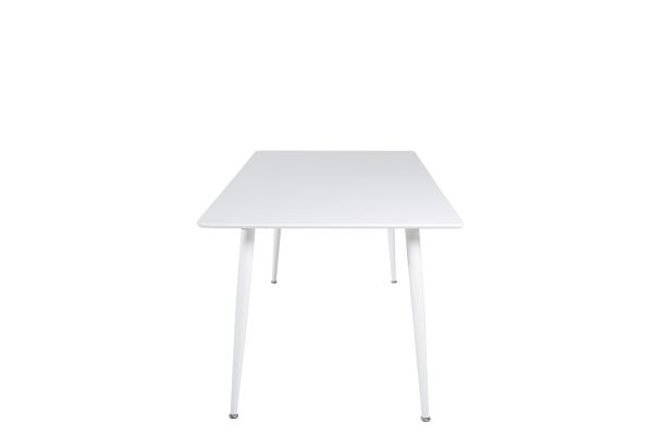 Imagine Masa de dining Polar de 180 cm - Blat alb / Picioare albe