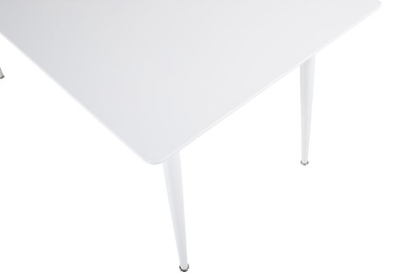 Imagine Masa de dining Polar de 180 cm - Blat alb / Picioare albe