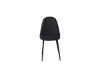 Imagine Vă rugăm să traduceți complet Polar Dining Chair 2-pack - Picioare negre - Material negru