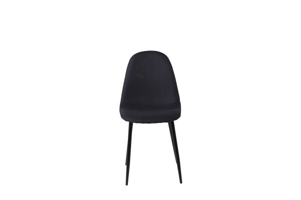 Imagine Vă rugăm să traduceți complet Polar Dining Chair 2-pack - Picioare negre - Material negru