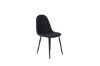 Imagine Vă rugăm să traduceți complet Polar Dining Chair 2-pack - Picioare negre - Material negru