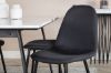 Imagine Vă rugăm să traduceți complet Polar Dining Chair 2-pack - Picioare negre - Material negru