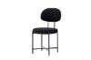 Imagine Setul de 2 scaune de dining Stella - Negru / Catifea neagra