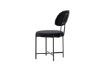 Imagine Setul de 2 scaune de dining Stella - Negru / Catifea neagra