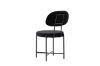 Imagine Setul de 2 scaune de dining Stella - Negru / Catifea neagra