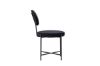 Imagine Setul de 2 scaune de dining Stella - Negru / Catifea neagra