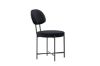 Imagine Setul de 2 scaune de dining Stella - Negru / Catifea neagra