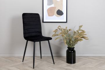 Imagine Windu Lyx Chair 2-pack - Negru / Catifea neagră