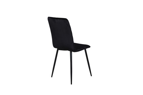 Imagine Windu Lyx Chair 2-pack - Negru / Catifea neagră