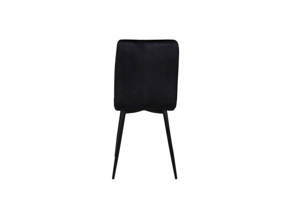 Imagine Windu Lyx Chair 2-pack - Negru / Catifea neagră