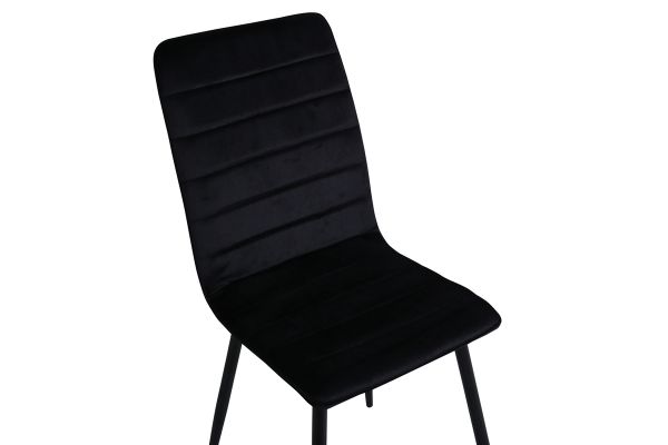 Imagine Windu Lyx Chair 2-pack - Negru / Catifea neagră